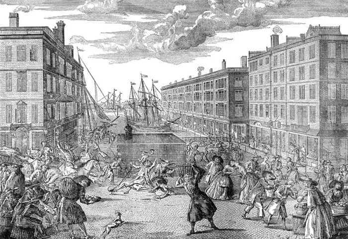 Framed Print : The View and Humours of Billingsgate, 1736