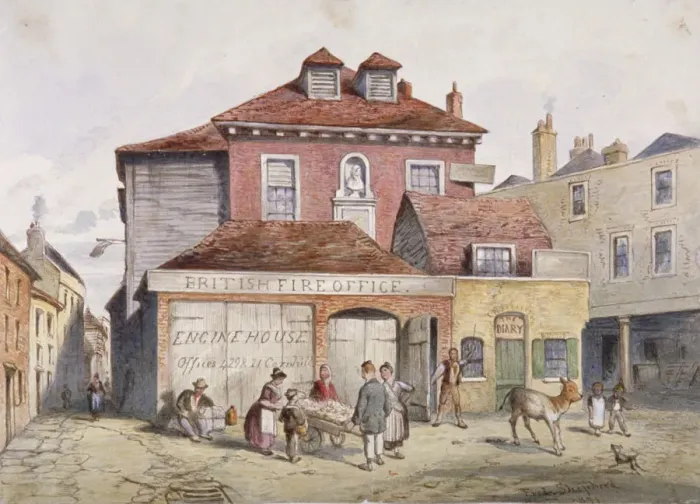 Framed Print : View of Hungerford Market, Westminster, London, 1841 Framed Print : View of Hungerford Market, Westminster, London, 1841