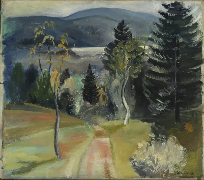 Framed Print : View from Hurdalen, 1923. Creator: Otto Emil Johansen Framed Print : View from Hurdalen, 1923. Creator: Otto Emil Johansen
