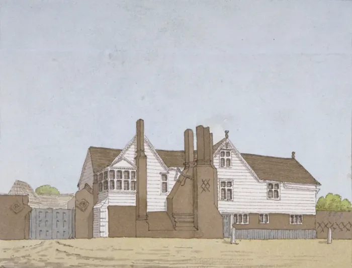 Framed Print : View of Hyde House in Plaistow, Newham, London, c1800 Framed Print : View of Hyde House in Plaistow, Newham, London, c1800