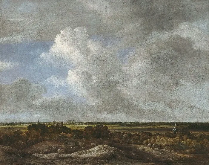 Framed Print : View Inland from the Coastal Dunes, 1670. Creator: Jacob van Ruisdael Framed Print : View Inland from the Coastal Dunes, 1670. Creator: Jacob van Ruisdael