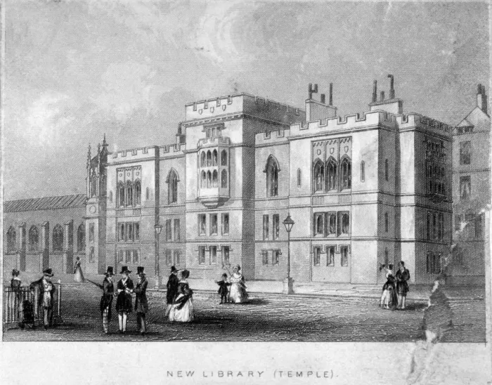 Framed Print : View of Inner Temple Library, City of London, 1847 Framed Print : View of Inner Temple Library, City of London, 1847