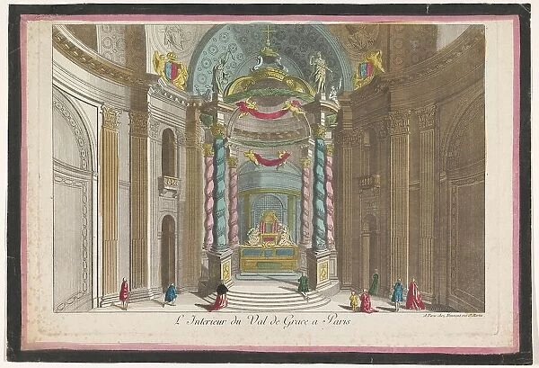 View of interior of Church Val-de-Grâce in Paris, 1745-1775. Creator: Anon