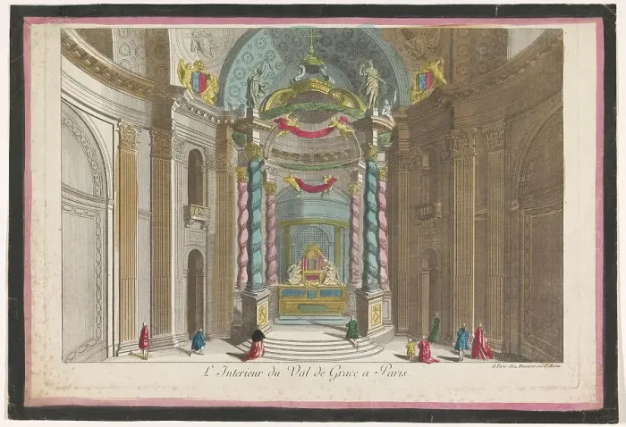 Framed Print : View of interior of Church Val-de-Grâce in Paris, 1745-1775. Creator: Anon Framed Print : View of interior of Church Val-de-Grâce in Paris, 1745-1775. Creator: Anon