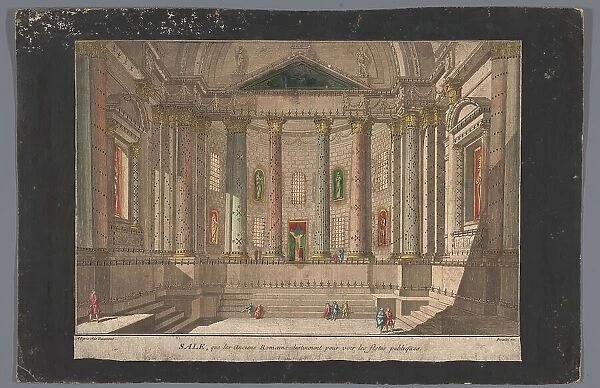 View of interior of a Roman structure, 1745-1775. Creator: Anon