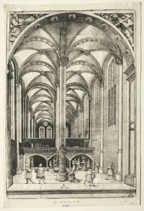 Framed Print : View in the interior of St. Catherines chruch at Augsburg. Creator: Daniel I Hopfer (German, c Framed Print : View in the interior of St. Catherines chruch at Augsburg. Creator: Daniel I Hopfer (German, c