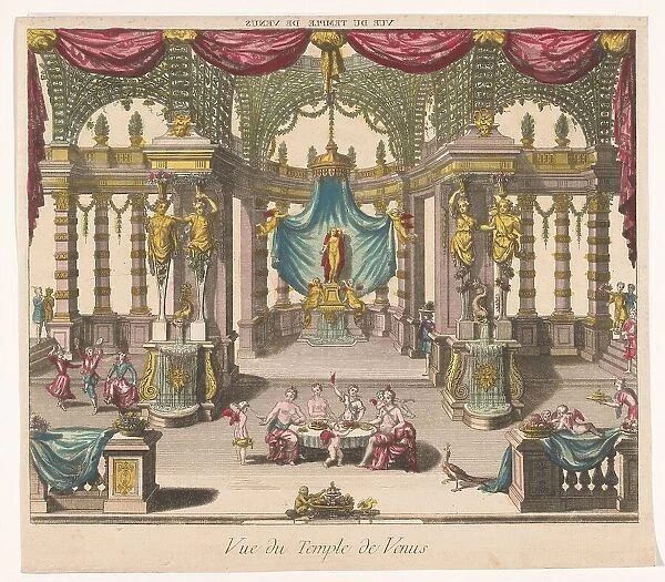 View of the interior of the Temple of Venus, 1700-1799. Creator: Unknown