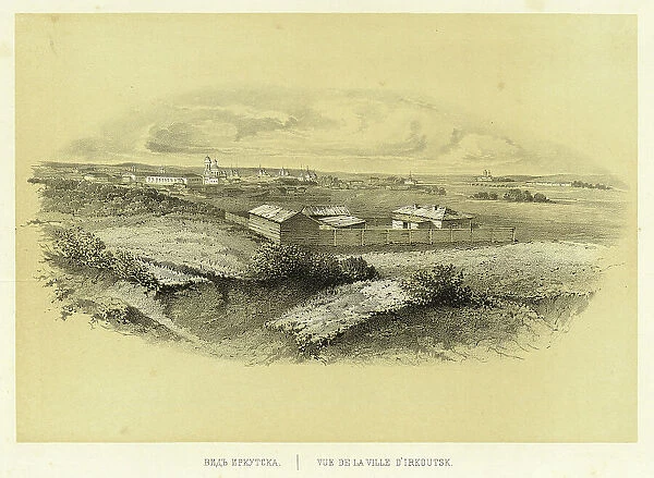 View of Irkutsk, 1856. Creator: Ivan Dem'ianovich Bulychev