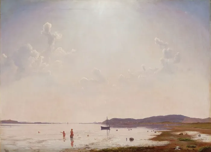 Framed Print : A View of the Ise Fjord, 1849. Creator: Vilhelm Kyhn Framed Print : A View of the Ise Fjord, 1849. Creator: Vilhelm Kyhn