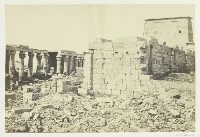 Framed Print : View on the Island of Philae, 1857. Creator: Francis Frith