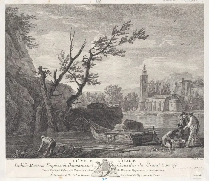 Framed Print : Third View of Italy, ca. 1750-95. Creator: Pierre Jacques Duret Framed Print : Third View of Italy, ca. 1750-95. Creator: Pierre Jacques Duret