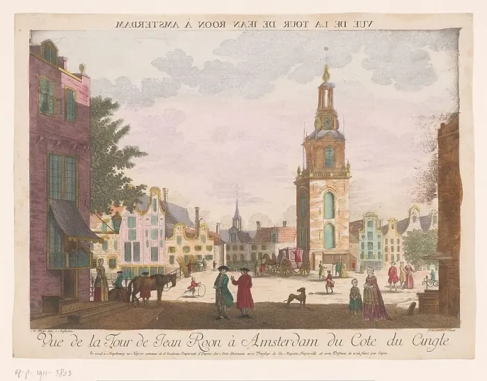 Framed Print : View of Jan Roodenpoort tower in Amsterdam, 1755-1779. Creator: Balthasar Friedrich Leizelt Framed Print : View of Jan Roodenpoort tower in Amsterdam, 1755-1779. Creator: Balthasar Friedrich Leizelt