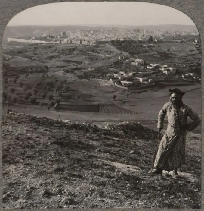 Framed Print : View of Jerusalem from Mount Scopus, c1900 Framed Print : View of Jerusalem from Mount Scopus, c1900