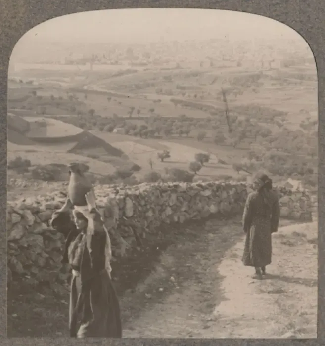 Framed Print : View of Jerusalem from Peters House, c1900 Framed Print : View of Jerusalem from Peters House, c1900