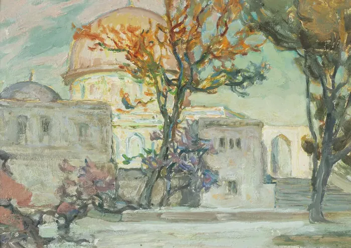 Framed Print : View of Jerusalen. Study, 1921. Creator: Anna Katarina Boberg Framed Print : View of Jerusalen. Study, 1921. Creator: Anna Katarina Boberg
