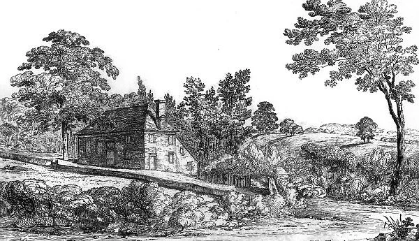 View of Jordaens, the meeting house of the Society of Friends, Buckinghamshire, 1840.Artist: Robert Blemmell Schnebbelie