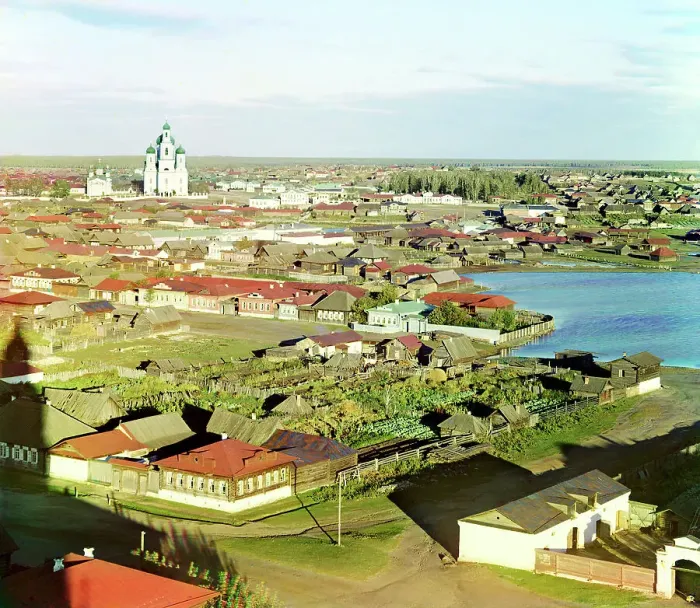 Framed Print : View of Kasli, 1910. Creator: Sergey Mikhaylovich Prokudin-Gorsky Framed Print : View of Kasli, 1910. Creator: Sergey Mikhaylovich Prokudin-Gorsky