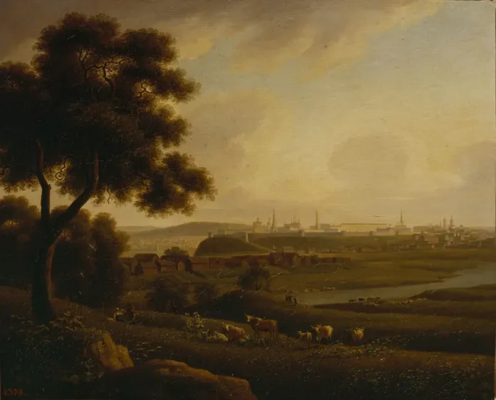 Framed Print : View of Kazan, 1816. Artist: Martynov, Andrei Yefimovich (1768-1826) Framed Print : View of Kazan, 1816. Artist: Martynov, Andrei Yefimovich (1768-1826)
