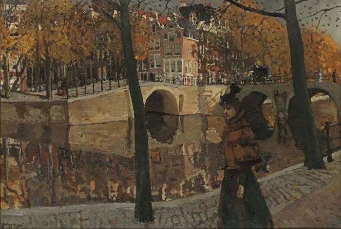 Framed Print : View of the Keizersgracht, corner Reguliersgracht in Amsterdam, 1895 Framed Print : View of the Keizersgracht, corner Reguliersgracht in Amsterdam, 1895