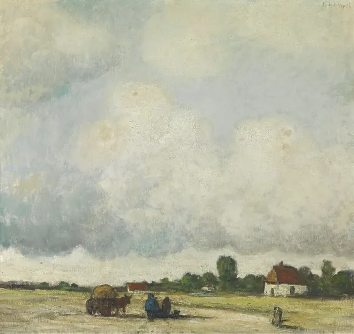 Framed Print : View in the Kempen, c1900-1920. Creator: Jakob Smits Framed Print : View in the Kempen, c1900-1920. Creator: Jakob Smits