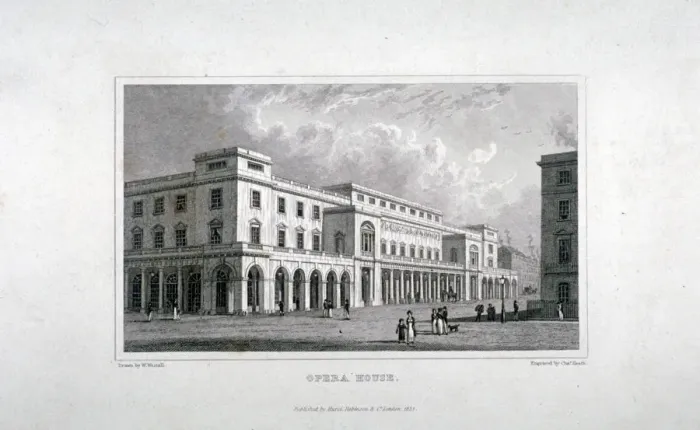 Framed Print : View of the Kings Theatre, Haymarket, London, 1837 Framed Print : View of the Kings Theatre, Haymarket, London, 1837
