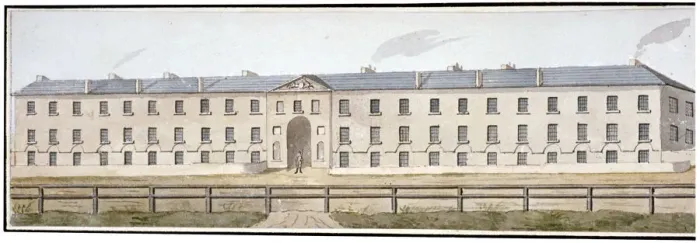 Framed Print : View of Knightsbridge Barracks, Westminster, London, c1810 Framed Print : View of Knightsbridge Barracks, Westminster, London, c1810