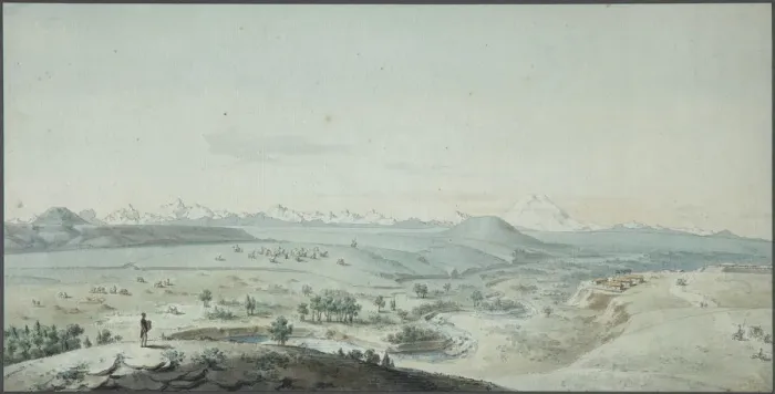 Framed Print : View of the Konstantinogorsk Fortress from the Mountain Mashuk, 1805. Artist: Korneev (Karneev), Yemelyan Mikhaylovich (ca 1780-after 1839) Framed Print : View of the Konstantinogorsk Fortress from the Mountain Mashuk, 1805. Artist: Korneev (Karneev), Yemelyan Mikhaylovich (ca 1780-after 1839)