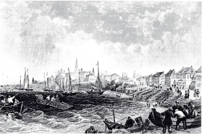 Framed Print : View of Kostroma, ca 1835. Artist: Anonymous Framed Print : View of Kostroma, ca 1835. Artist: Anonymous
