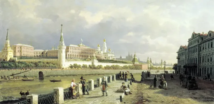 Framed Print : View of the Kremlin from the Sophia Embankment in Moscow, 1879. Artist: Pyotr Petrovich Vereshchagin Framed Print : View of the Kremlin from the Sophia Embankment in Moscow, 1879. Artist: Pyotr Petrovich Vereshchagin
