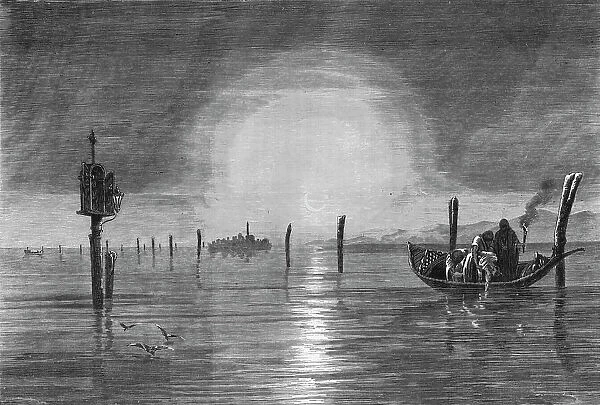 View in the Lagoon of Venice; The River Basin of the Po, and the Lagoons of the Adriatic, 1875. Creator: Unknown