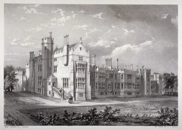 Framed Print : View of Lambeth Palace, London, c1830. Artist: GF Bragg