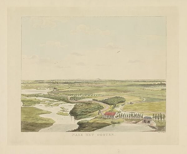 View of the landscape east of Nijmegen, 1815-1824. Creator: Derk Anthony van de Wart