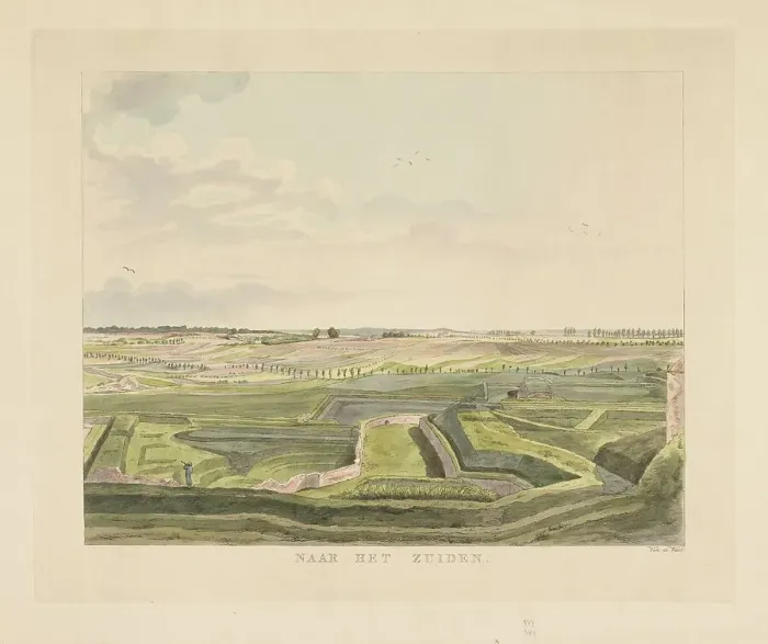 Framed Print : View of the landscape south of Nijmegen, 1815-1824. Creator: Derk Anthony van de Wart Framed Print : View of the landscape south of Nijmegen, 1815-1824. Creator: Derk Anthony van de Wart