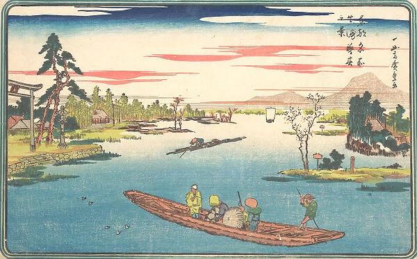 A View of Late Spring at Masaki, 1831. 1831. Creator: Ando Hiroshige