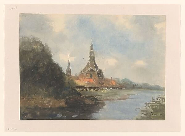 View of the Leidschendam church, c.1800-c.1900. Creator: Cornelis de Zeeu