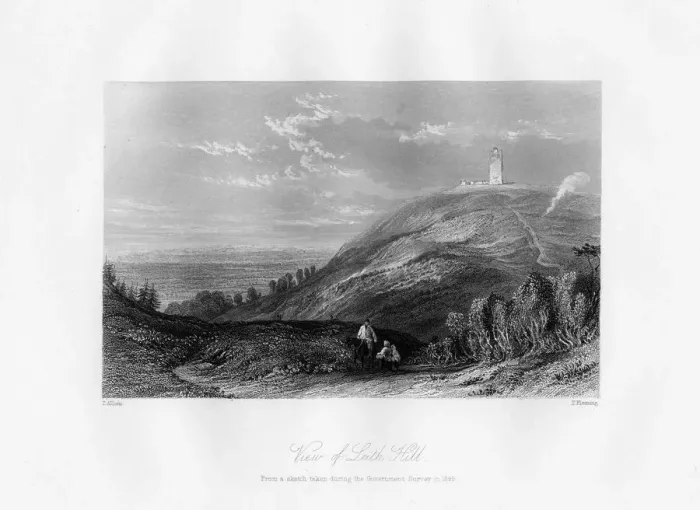 Framed Print : View of Leith Hill, c1844. Artist: T Fleming Framed Print : View of Leith Hill, c1844. Artist: T Fleming