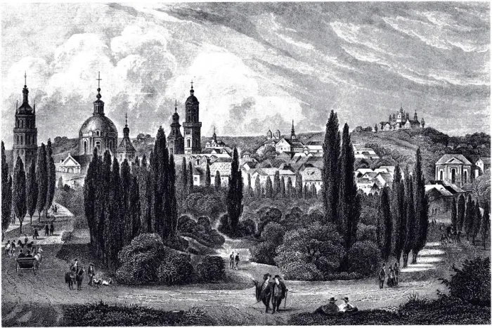 Framed Print : View of Lemberg, ca 1845. Artist: Anonymous Framed Print : View of Lemberg, ca 1845. Artist: Anonymous