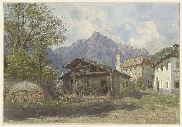 View at Lienz, 1875. Creator: Franz Alt
