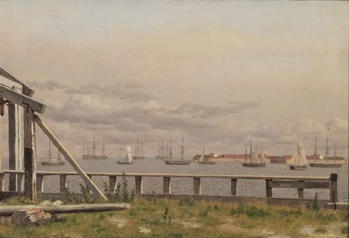 Framed Print : View from the Lime-kilns in Copenhagen, 1825. Creator: CW Eckersberg Framed Print : View from the Lime-kilns in Copenhagen, 1825. Creator: CW Eckersberg