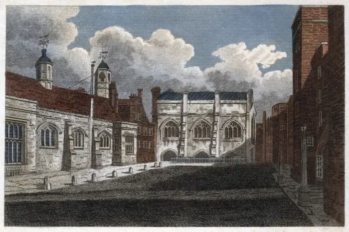 Framed Print : View of Lincolns Inn Hall and Chapel, London, 1811. Artist: Pals Framed Print : View of Lincolns Inn Hall and Chapel, London, 1811. Artist: Pals