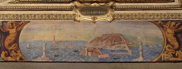 View of Livorno, 1557-1558. Artist: Vasari, Giorgio (1511-1574)
