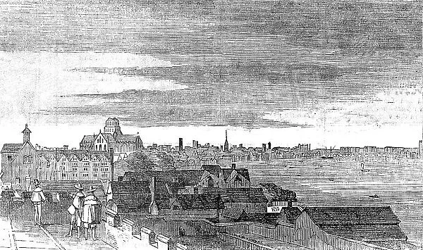 View of London from the Roof of Arundel House, [c1646], 1854. Creator: Unknown