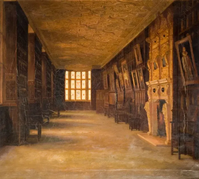 Framed Print : View Of The Long Gallery At Aston Hall, 1870-1880. Creator: Cecilia C Foster Framed Print : View Of The Long Gallery At Aston Hall, 1870-1880. Creator: Cecilia C Foster