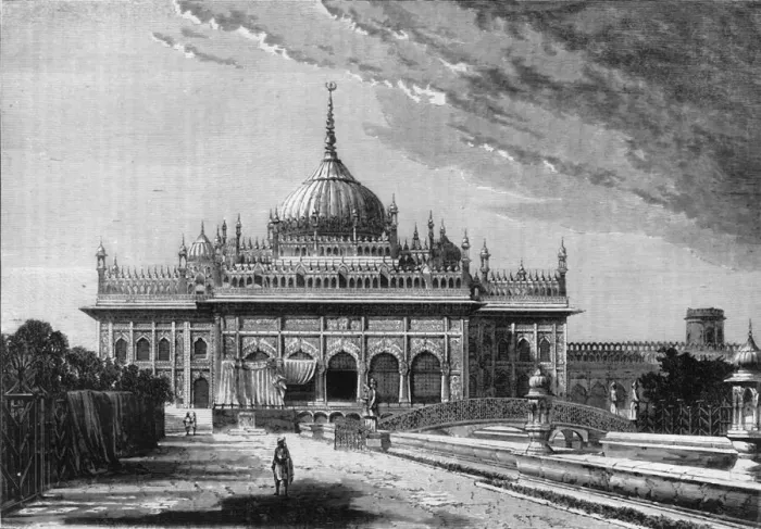 Framed Print : View in Lucknow: Hooseinabad Imambara, c1891. Creator: James Grant Framed Print : View in Lucknow: Hooseinabad Imambara, c1891. Creator: James Grant
