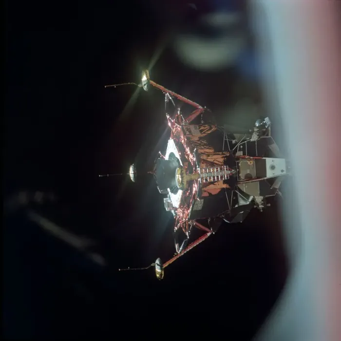 Framed Print : View of the Lunar Module from the Command Module, Apollo 11 mission, July 20, 1969 Framed Print : View of the Lunar Module from the Command Module, Apollo 11 mission, July 20, 1969