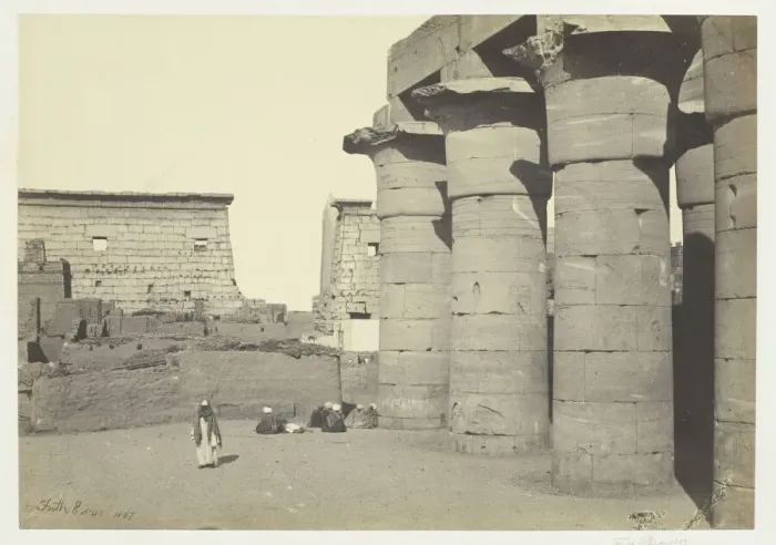 Framed Print : View at Luxor, 1857. Creator: Francis Frith Framed Print : View at Luxor, 1857. Creator: Francis Frith