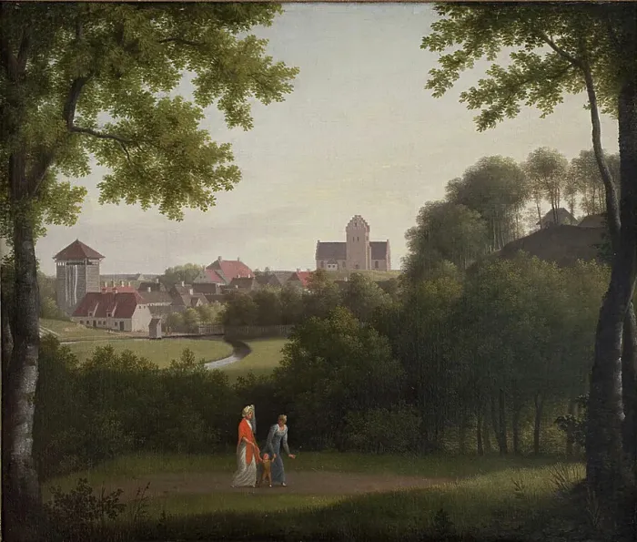 Framed Print : View Towards Lyngby, 1803-1810. Creator: CW Eckersberg Framed Print : View Towards Lyngby, 1803-1810. Creator: CW Eckersberg