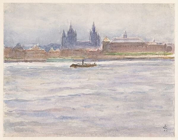 View of Mainz from the river, 1894. Creator: Carel Nicolaas Storm