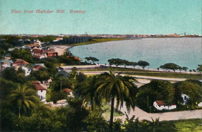 Framed Print : View from Malabar Hill, Bombay, c1920 Framed Print : View from Malabar Hill, Bombay, c1920