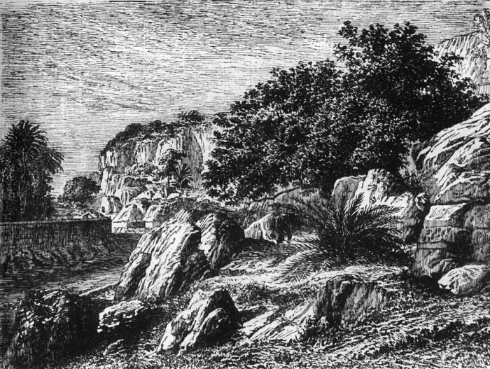 Framed Print : View at Malabar Hill, near Bombay, c1891. Creator: James Grant